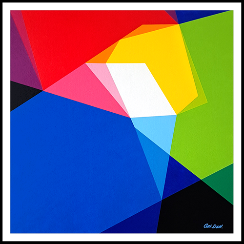 RGB Model, contemporary painting by Denys Golden